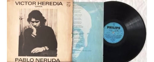 Víctor Heredia Canta Pablo Neruda Disco Vinilo 1974 Insert