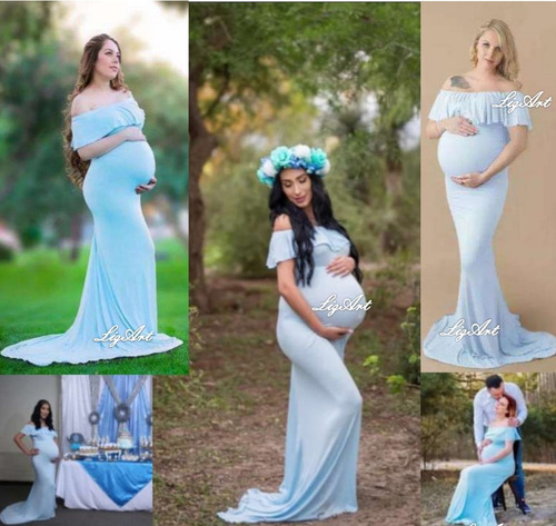 Vestido Embarazada,sesion De Fotos,baby Shower,gestante