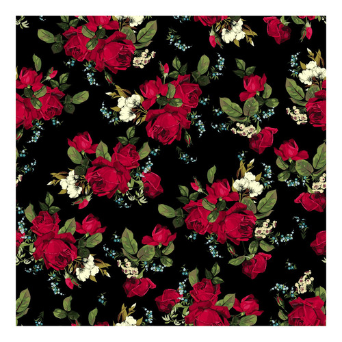 Varypaper Papel Tapiz Floral De Rosa Roja, Papel Tapiz Vinta