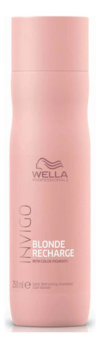  Shampoo Blonde Recharge Wella 250ml Cabellos Rubios
