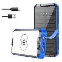 Comprar Power Bank, 36000mah 15w 5v 3a Solar Power Bank Wbkle
