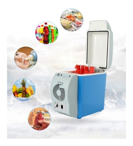 Cooler Congelador Y Calentador Para Autos 7.5l Portátil 