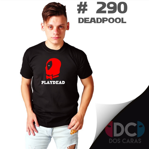 Deadpool - Playboy - Remeras Estampadas De Comics #290