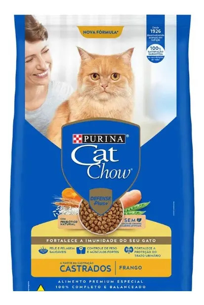 Ração Purina Gato Castrado Frango 1kg