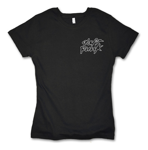 Daft Punk Playera Pocket Logo Para Mujer