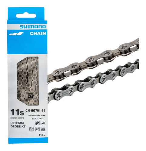 Cadena Shimano Hg701-11 Sil-Tec Ultegra Deore Xt 116 l 11 V