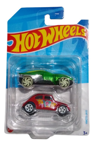 Hot Wheels Volkswagen Beetle Vocho Y Forward Force Duo Pack Color Multicolor