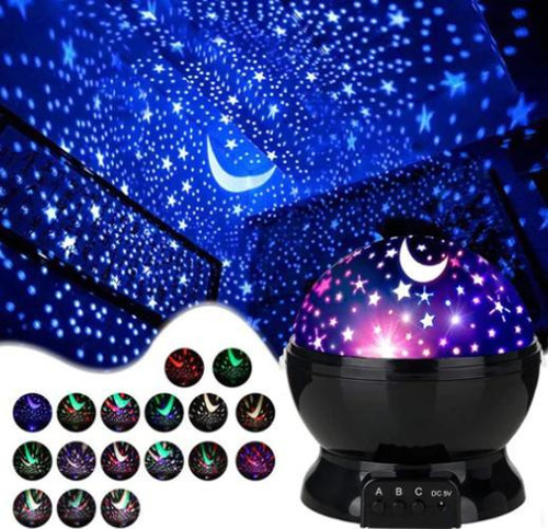 Encante Os Pequenos A Luminária Abajur Rotativa Projetor