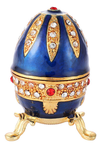 Qifu Pintado A Mano Esmaltado Faberge Estilo Huevo De Pascua