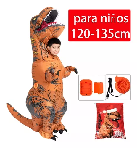 Inflable Traje Dinosaurio Disfraz T-rex Niño Hallowen5-7años