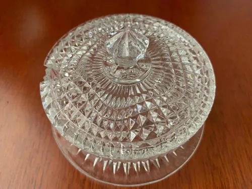 Quesera O Salsera De Cristal (Usado)