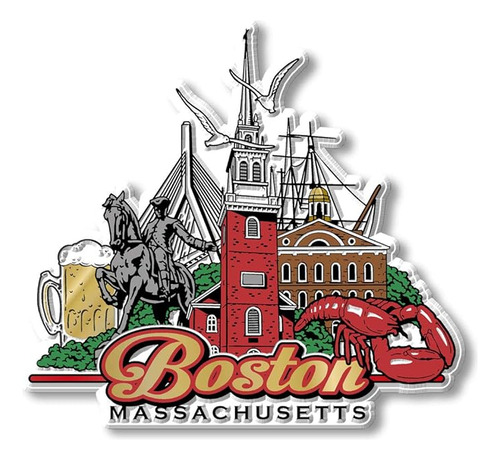 Iman Boston City Classic Magnets Recuerdos Coleccionables Fa