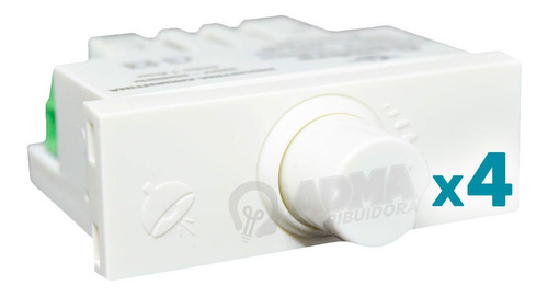 Módulo Dimmer Cambre Regulador De Luz Apto Led 8838 Pack X4