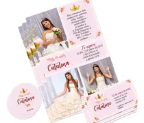 Comprar  Invitación Cumple De 15 Con Foto Topper Personal Imprimir 1