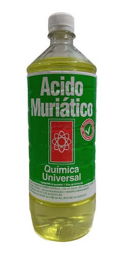 Pack 3 Litros Acido Muriático Química Universal