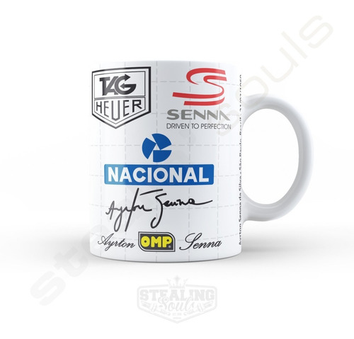 Taza De Porcelana Fierrera - Ayrton Senna #17 | Formula 1 F1