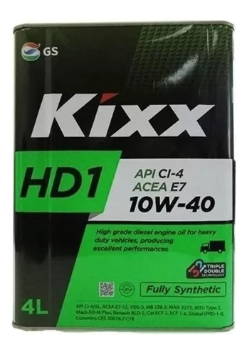 Aceite 10w40 Kixx Hd1 Full Sintetico