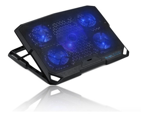 Ventilador Enfriador Para Laptop Bujian T200k Xtreme C Color Negro Color del LED Azul