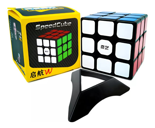 Cubo Rubik 3x3 Qiyi Sail W Speed Fondo Negro Original
