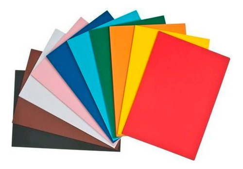 Paquete De Foamy Carta Colores Variados X 10