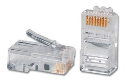 Imagen 2 de 3 de 10 Fichas Rj45/plug Premium Reforzadas Doble Cantacto Y Mas!