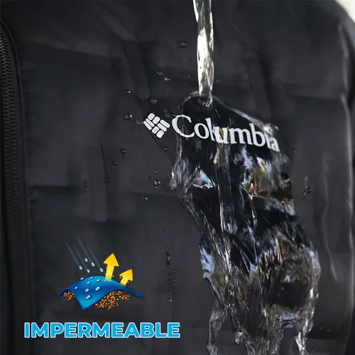 Campera Hombre Columbia Delta Capucha Termica Impermeable
