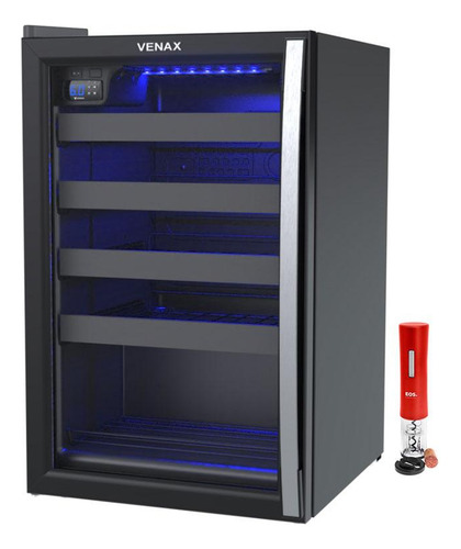 Adega Piubella 82l Porta Invertida 220v E Abridor Vermelho