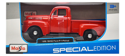 1948 Ford F-1 Pickup Special Edition Escala 1:25 Maisto Color Rojo