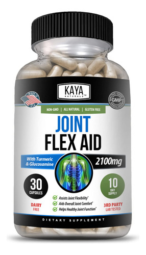 Kaya Naturals Joint Flex Aid | Suplemento De Apoyo Articular