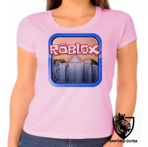 Blusa Feminina Baby Look Roblox Jogo Skin Personagen Tamanho