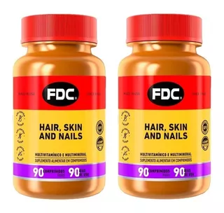 Kit 2x Hair Skin & Nails - 90 Comprimidos - Fdc Importado