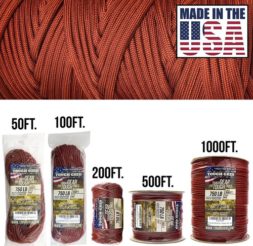 Imagen 2 de 10 de Cuerda Paracord De Nylon De 150 Mts Tough - Grid
