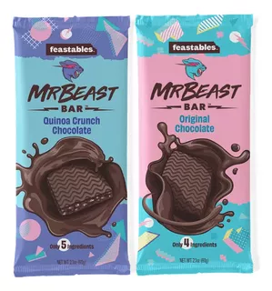 Mr Beast Chocolate ( Pack De 2 Barras Chocolates 60g C/u)
