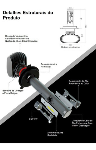 Imagem 5 de 8 de Lâmpada Led 4600 Hornet Cb600f 2012 2013 2014 2015 2016 2017
