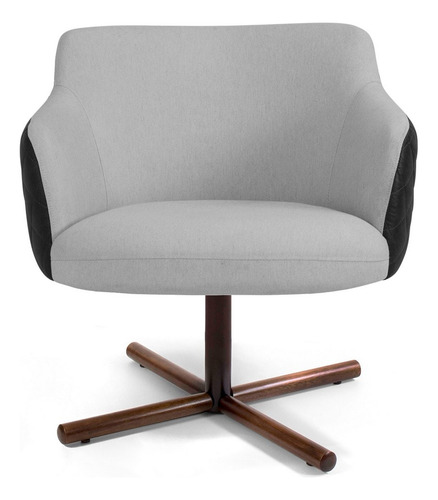 Kit 2 Poltronas Decorativas Base Giratória Xis Jade Corano C
