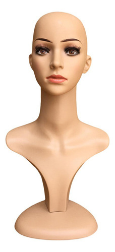 . Cabeça De Manequim Careca Feminina Com Manequim De Ombro