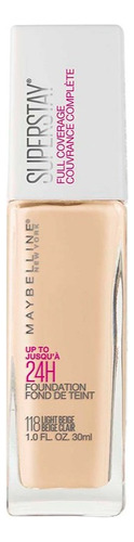 Base de maquillaje Maybelline Superstay Tono 118 Light Beige 30ml