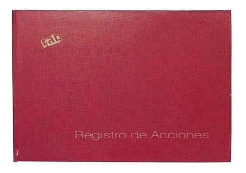 Libro Rab Registro Acciones - 50 Folios (33 X 23 Cm.)