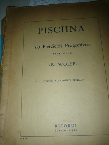 Partitura Piano  Pichna 60 Ejercicios  Figaro
