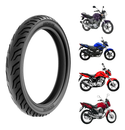 Pneu Moto 90/90-18 Rinaldi Ss48 Traseiro Sem Câmara Cg Ybr