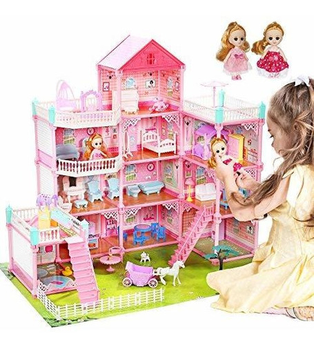 Casa Para Muñecas, Juguet Muñeca Y Accesorio - Bonita Casa D