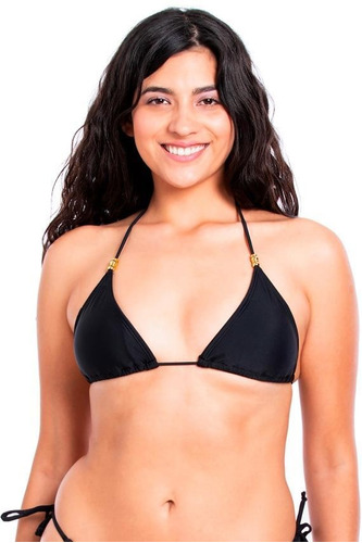 Bikini Estilo Triángulo Clásico Negro