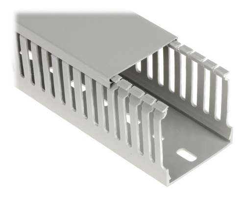 Imagen 1 de 3 de V5k6060 Arno Canali Canaleta Ranurada Pvc 60x60mm 2.5x2.5pul
