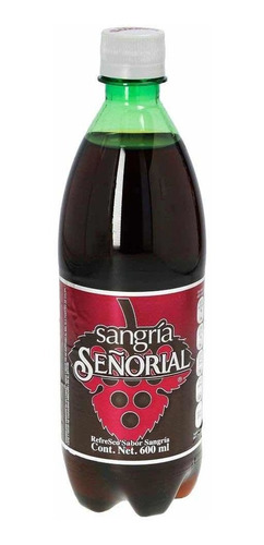 Refresco Sangria Señorial 12 Pzas De 600ml