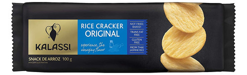Snack Kalassi Rice Crackers Original 100g Original Unidade