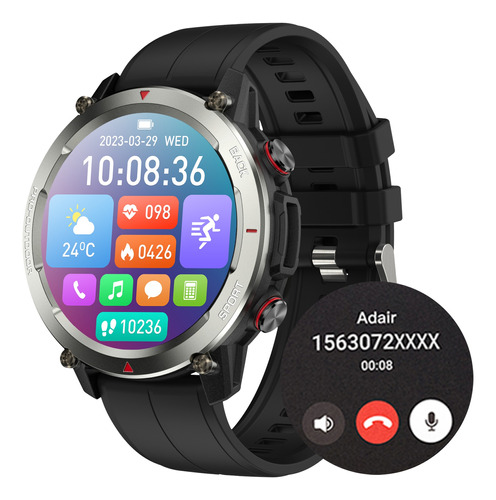 Smartwatch 1.43 Reloj Inteligente 500mah Bluetooth Deportivo