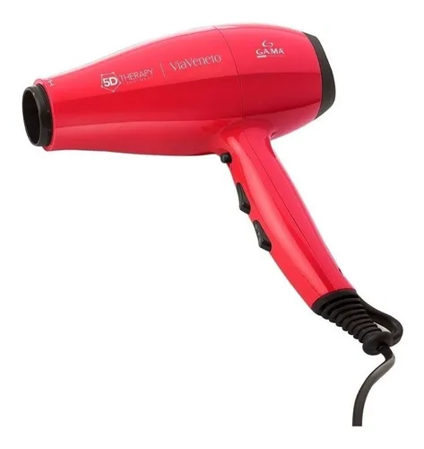 Secador de pelo GA.MA Italy Via Veneto 5D Therapy rojo 220V 240V