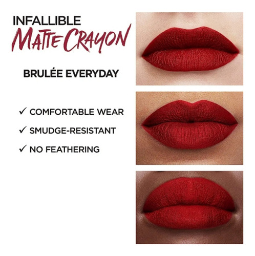 Loreal Infallible Labial Matte Lip Crayón Original 