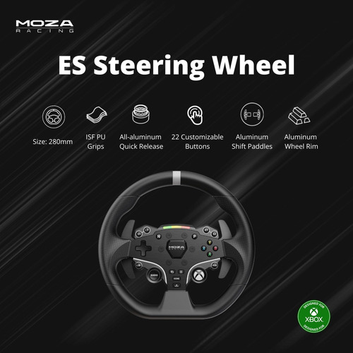 Pacote De Volante E Pedais De Corrida Moza R3 Para Xbox E Pc