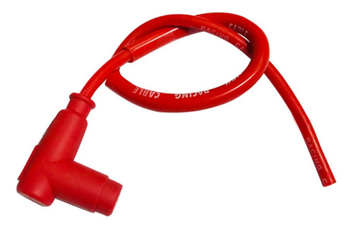 Cable Bujía Moto Rojo Con Capuhon 
